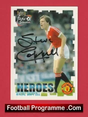 Manchester United Steve Coppell Autographed Signed Football Card Man Utd