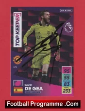 Manchester United David De Gea Autographed Signed Football Card Man Utd