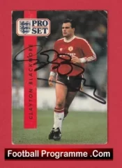Manchester United Clayton Blackmore Autographed Signed Football Card Man Utd