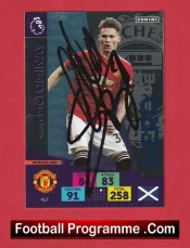 Manchester United Scott McTominay Autographed Signed Football Card Man Utd