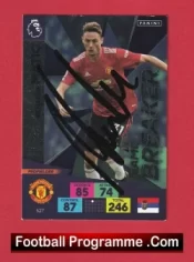 Manchester United Nemanja Matic Autographed Signed Football Card Man Utd