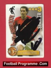 Manchester United Ruud van Nistelrooy Autographed Signed Football Card Man Utd