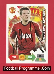 Manchester United Michael Carrick Autographed Signed Football Card Man Utd