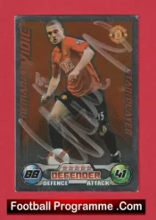 Manchester United Nemanja Vidic Autographed Signed Football Card Man Utd