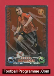 Manchester United Nemanja Vidic Autographed Signed Football Card Man Utd