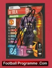 Manchester United David De Gea Autographed Signed Football Card Man Utd