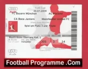 Boca Juniors v Manchester United 2009 – Football Ticket Germany Day 2