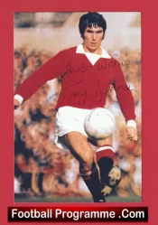 Manchester United Tony Dunne Signed Picture Man Utd