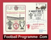 Manchester United Martin Buchan Autographed Signed FDC Division 2 Champions 1975