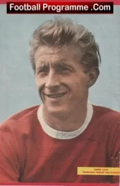 Manchester United Denis Law Autographed Signed Picture Man Utd