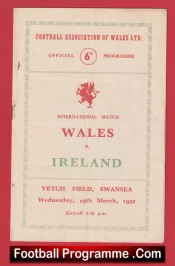 Wales v Ireland 1952 – Vetch Field Swansea