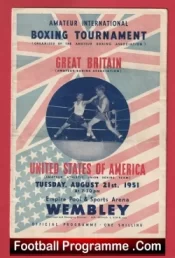 Great Britain v America Amateur Boxing Tournament 1951 – Wembley