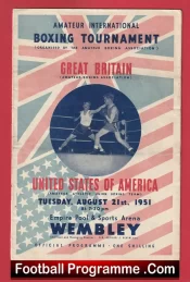 Great Britain v America Amateur Boxing Tournament 1951 – Wembley