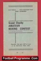 Gwent Police Grand Charity Amateur Boxing Contest Blackwood 1970