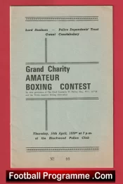 Gwent Police Grand Charity Amateur Boxing Contest Blackwood 1970
