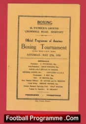 Newport Amateur Boxing Tournament St Patricks Ground 1950