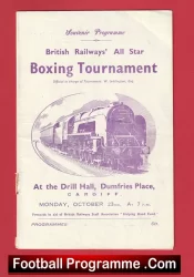 British Railways Boxing Tournament Dumfries Place Cardiff 1951