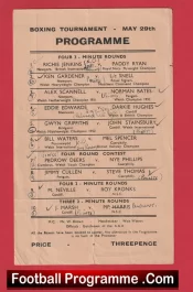 Boxing Tournament Programme 1950s ?
