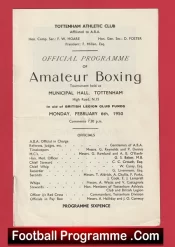 Tottenham Athletic Boxing Club – Boxing Tournament 1950