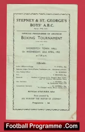 Stepney St Georges Boys Boxing Tournament Shoreditch London 1952