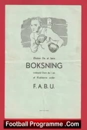 Denmark v England Amateur Boxing Tournament 1952