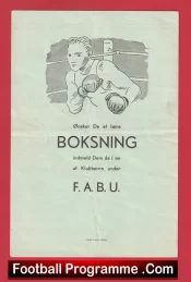 Denmark v England Amateur Boxing Tournament 1952