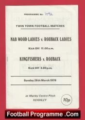 Kingfisher Ladies v Roubaix 1978 – Womens Football Keighley