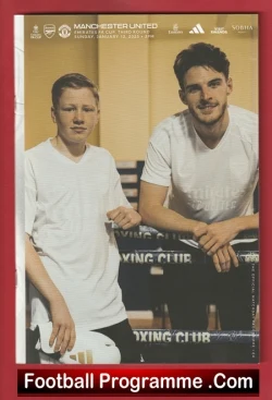 Arsenal v Manchester United 2025 - FA Cup - football programme