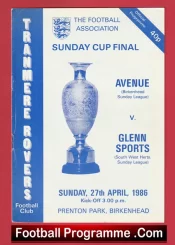 Avenue v Glenn Sports 1986 – Sunday Cup Final at Tranmere Rovers