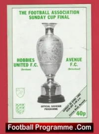 Avenue v Hobbies United 1985 – Sunday Cup Final Norwich City