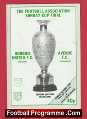 Avenue v Hobbies United 1985 – Sunday Cup Final Norwich City