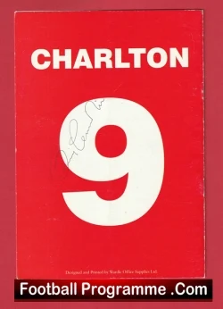 Bobby Charlton Association Former Manchester United Players Autographed - football programme