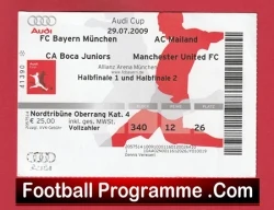 Boca Juniors v Manchester United 2009 - Football Ticket Germany Day 1 - football memorabilia