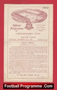 Chelmsford City v Bath City 1946