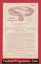 Chelmsford City v Bath City 1946