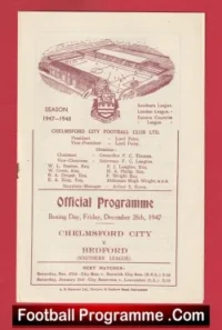 Chelmsford City v Brentford 1947