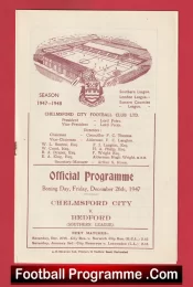 Chelmsford City v Brentford 1947