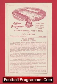 Chelmsford City v Royal Navy Depot 1947