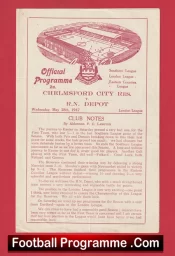 Chelmsford City v Royal Navy Depot 1947