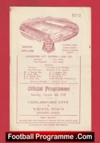 Chelmsford City v Yeovil Town 1947