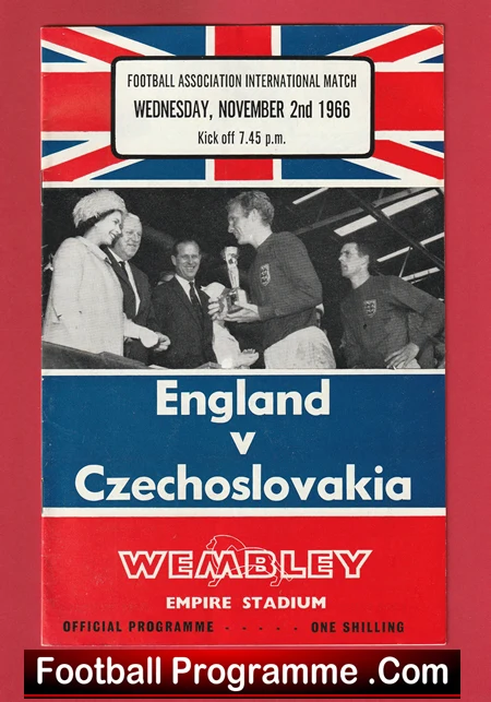 England v Czechoslovakia 1966 - Czech Football Team - Image 2