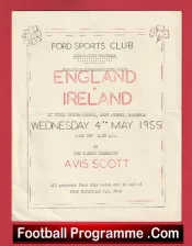 England v Ireland 1955 – Ford Sports Club Dagenham Kent