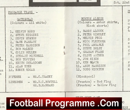 Gateshead v Burton Albion 1980 - Image 3