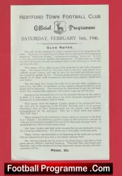 Hertford Town v Pinner 1946