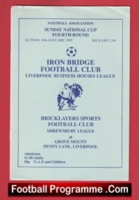 Iron Bridge v Bricklayers Sports 1992 – Sunday Cup