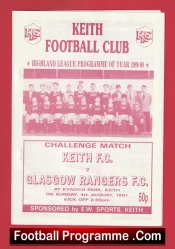 Keith v Glasgow Rangers 1991 – Kynoch Park Scotland