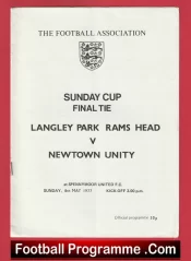 Langley Park Rams Head v Newtown Unity 1977 – Sunday Cup Final