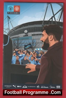 Manchester City v Manchester United 2024 - football programme