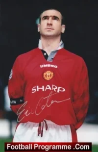 Manchester United Eric Cantona Signed Glossy Quality Picture