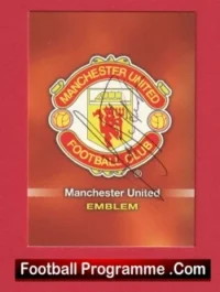 Manchester United Frank Stapleton Autographed Signed Football Card Man Utd